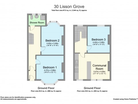Lisson Grove, Mutley, Plymouth : Floorplan 1