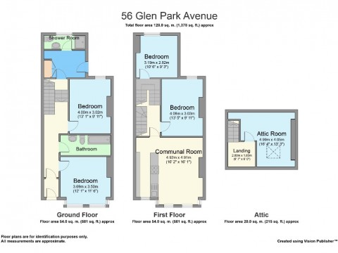 Glen Park Avenue, Near The Uni Gym, Plymouth : Floorplan 1